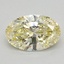 0.58 Ct. Fancy Intense Yellow Oval Lab Grown Diamond