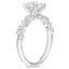 Platinum Olivetta Diamond Ring, smallside view