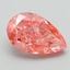 3.07 Ct. Fancy Vivid Pink Pear Lab Grown Diamond