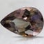10.8x7.4mm Unheated Parti-Color Pear Tanzanite