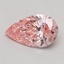 0.62 Ct. Fancy Intense Pink Pear Lab Grown Diamond