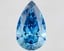 5.08 Ct. Fancy Vivid Blue Pear Lab Grown Diamond
