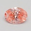 1.60 Ct. Fancy Vivid Pink Oval Lab Grown Diamond