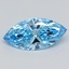 1.50 Ct. Fancy Vivid  Blue Marquise Lab Grown Diamond