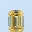 0.71 Ct. Fancy Intense Yellow Emerald Lab Grown Diamond