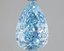3.01 Ct. Fancy Vivid Blue Pear Lab Grown Diamond
