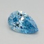 0.58 Ct. Fancy Vivid Blue Pear Lab Grown Diamond