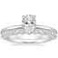 18K White Gold Petal Diamond Ring with Marseille Diamond Ring (1/3 ct. tw.)