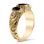 The Pearlene Ring, smalltop view on a hand