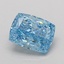 1.10 Ct. Fancy Vivid Blue Cushion Lab Grown Diamond