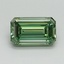 0.92 Ct. Fancy Vivid Pacific Green Emerald Lab Grown Diamond