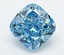 5.02 Ct. Fancy Vivid  Blue Cushion Lab Grown Diamond