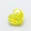 1.02 Ct. Fancy Vivid  Yellow Heart Lab Grown Diamond
