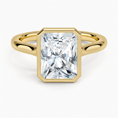 Bezel Set Engagement Ring - Luna