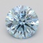 1.08 Ct. Fancy Intense  Blue Round Lab Grown Diamond