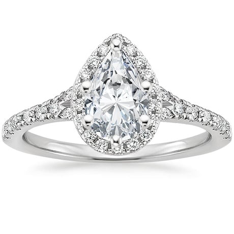 18K White Gold Joy Diamond Ring (1/3 ct. tw.) with Bliss Diamond Ring (1/5 ct. tw.)