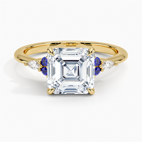 Sapphire and Diamond Engagement Ring