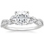 18K White Gold Luxe Willow Diamond Ring (1/4 ct. tw.), smalltop view