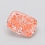 1.63 Ct. Fancy Vivid  Pink Cushion Lab Grown Diamond