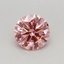 0.37 Ct. Fancy Vivid Pink Round Lab Grown Diamond