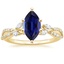 18K Yellow Gold Luxe Willow Diamond Ring (1/4 ct. tw.), smalltop view
