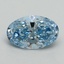 2.03 Ct. Fancy Vivid Blue Oval Lab Grown Diamond