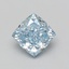 4.06 Ct. Fancy Intense Blue Cushion Lab Grown Diamond