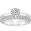 18K White Gold 2.5mm Comfort Fit Ring with Luxe Sienna Diamond Ring (5/8 ct. tw.)