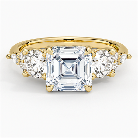 Luxe Nadia Three Stone Diamond Ring