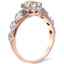 The Brantley Ring, smalltop view on a hand