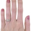 The Olinda Ring, smallzoomed in top view on a hand
