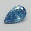 1.01 Ct. Fancy Vivid Blue Pear Lab Grown Diamond