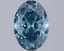2.04 Ct. Fancy Vivid Blue Oval Lab Grown Diamond