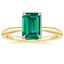18K Yellow Gold Freesia 2mm Solitaire Ring, smalltop view