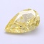 1.57 Ct. Fancy Intense  Yellow Pear Lab Grown Diamond