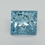 2.54 Ct. Fancy Vivid Blue Princess Lab Grown Diamond
