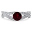 Modern Garnet Vintage Ring