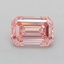 1.05 Ct. Fancy Vivid  Pink Emerald Lab Grown Diamond