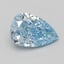3.01 Ct. Fancy Vivid Blue Pear Lab Grown Diamond