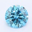 1.12 Ct. Fancy Vivid Blue Round Lab Grown Diamond
