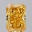 3.41 Ct. Fancy Vivid Yellow Radiant Lab Grown Diamond