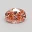 1.03 Ct. Fancy Intense Pink Oval Lab Grown Diamond