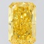 5.32 Ct. Fancy Vivid  Yellow Radiant Lab Grown Diamond