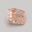 0.92 Ct. Fancy Vivid Pink Cushion Lab Grown Diamond