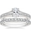 18K White Gold Tressa Split Shank Diamond Ring with Sienna Diamond Ring (1/2 ct. tw.)