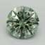 3.17 Ct. Fancy Vivid Green Round Lab Grown Diamond