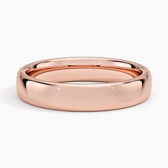 Low Profile 4.5mm Wedding Ring in 14K Rose Gold