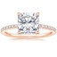 14K Rose Gold Perfect Fit Three-Quarter Diamond Ring (1/4 ct. tw.), smalltop view