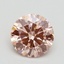 1.33 Ct. Fancy Intense Pink Round Lab Grown Diamond