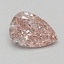 0.91 Ct. Fancy Intense Pink Pear Lab Grown Diamond
